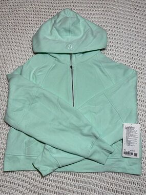 Lululemon sea mist scuba oversized half zip hoodie size m/l